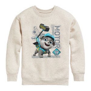 Boys' - Paw Patrol - Rubble & Crew Graphic Long Sleeve Fleece Sweatshirt - 1 of 4