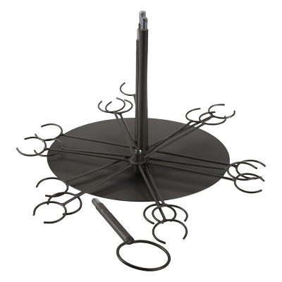 Lavish Home Black 3-Tier Iron Cocktail Tree Stand