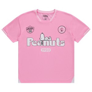 Peanuts Ladies Snoopy Soccer Jersey Snoopy Charlie Brown, Woodstock, Linus Mesh Soccer Jersey - 1 of 4