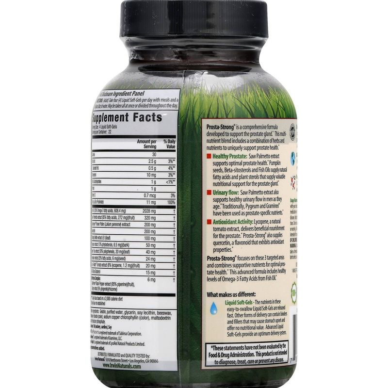 Irwin Naturals Prosta-Strong Dietary Supplement Liquid Softgels - 90ct, 4 of 7