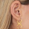 14k Yellow Gold or White Gold 30mm Infinity Freeform Earrings - 4 of 4
