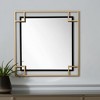HomeRoots 22" Gold And Black Metal Multi Square Accent Mirror - 2 of 4