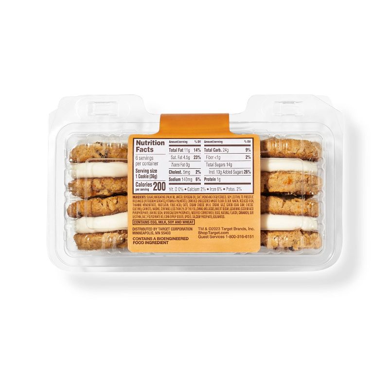 Carrot Cake Soft Sandwich Cookies - 6ct/7.75oz - Favorite Day&#8482;, 3 of 4