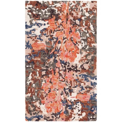 Blossom BLM460 Handmade Tufted Accent Rug - Pink/Ivory - 3' X 5' - Safavieh