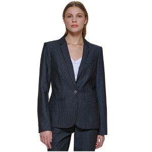 Calvin Klein Womens Peak One Button Blazer Jacket - 1 of 1