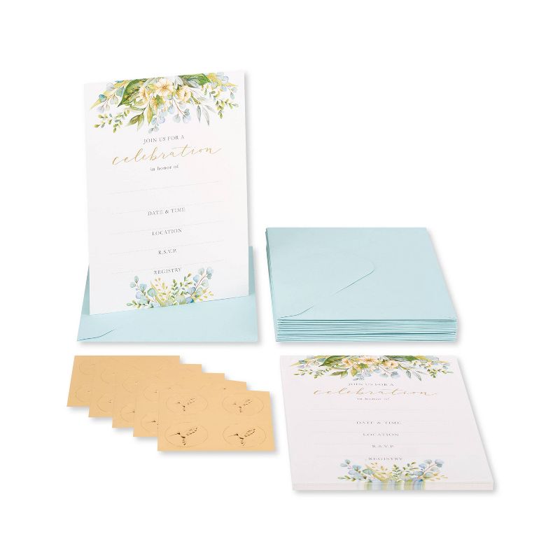 20ct Wedding Invitation Cards Eucalyptus Leaves - PAPYRUS, 3 of 6