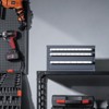 VEVOR Drill Bit Dispenser Cabinet, Three-Drawer Drill Bit Organizer Cabinet for A to Z, Steel Drill Dispenser Organizer Cabinet with Labels, Black - 2 of 4
