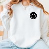 Simply Sage Market S.W.Smiley I'm A Cool Mom Smiley Face Front And Back Sweatshirt - XL - White - 3 of 4