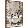 Amanti Art Penguin Pals in a Bubble Bath by Niky Rahner Framed Canvas Wall Art - 2 of 4