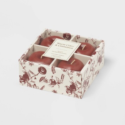 4pk Figural Votives Apples Candle Red - Threshold™, 1 of 4