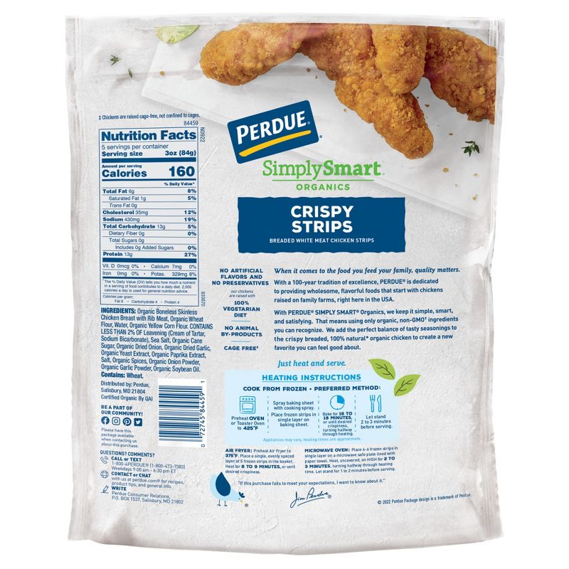 Perdue Organic Crispy Chicken Strips - Frozen - 15oz, 3 of 7