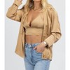 Women's SATIN BRALETTE + BUTTON DOWN SET - MABLE - 2 of 4