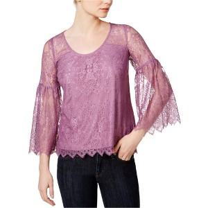 Kensie Womens Lantern-Sleeve Knit Blouse - 1 of 1
