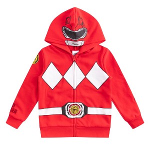 Hasbro Power Rangers  Boys Zip Up Hoodie for Big Kids - Red - 1 of 4