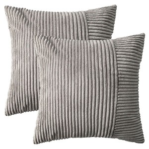 REGALWOVEN Modern Strip Decorative Throw Pillow Covers for Couch Bed Living Room 2 Pcs - 1 of 4