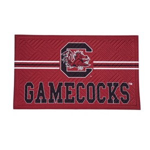 Evergreen NCAA South Carolina Gamecocks Embossed Mat Cross Hatch Indoor and Outdoor Doormat - 1 of 4