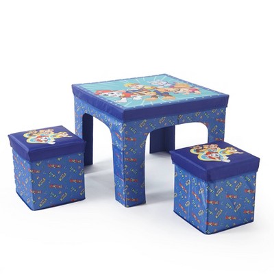 Paw Patrol Brandclub 3pc PAW Patrol Collapsible Set with Storage Table and 2 Ottomans