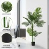NAYSAYE Planter Indoor Leaf Simulation Artificial Plant with Flexible Stems for Indoor Outdoor Garden, Green, 31.5"*31.5"*63" - 4 of 4