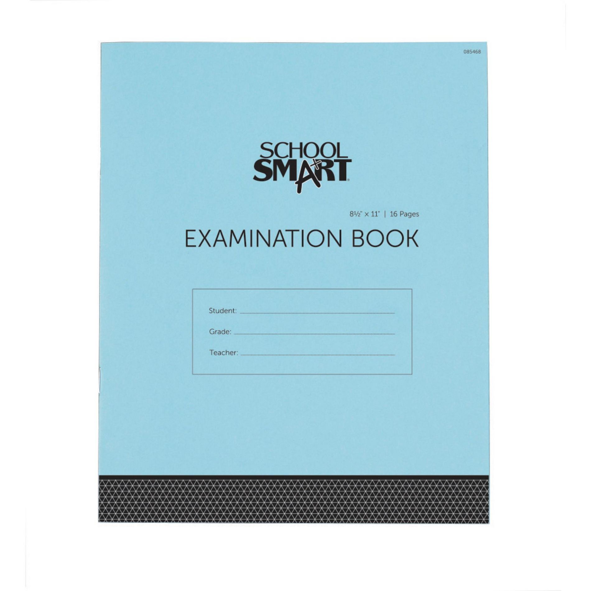School Smart Examination Blue Book with 16 Pages, 8-1/2 x 11 Inches, Pack of 50 Books