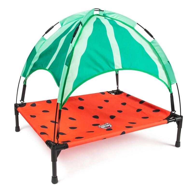 BigMouth Inc. Elevated Dog Canopy Bed - Watermelon - M, 1 of 9