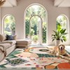 Lahome GST Contemporary Bohemian Abstract Short Pile Velvet Rectangular Indoor Area Rug - 2 of 4