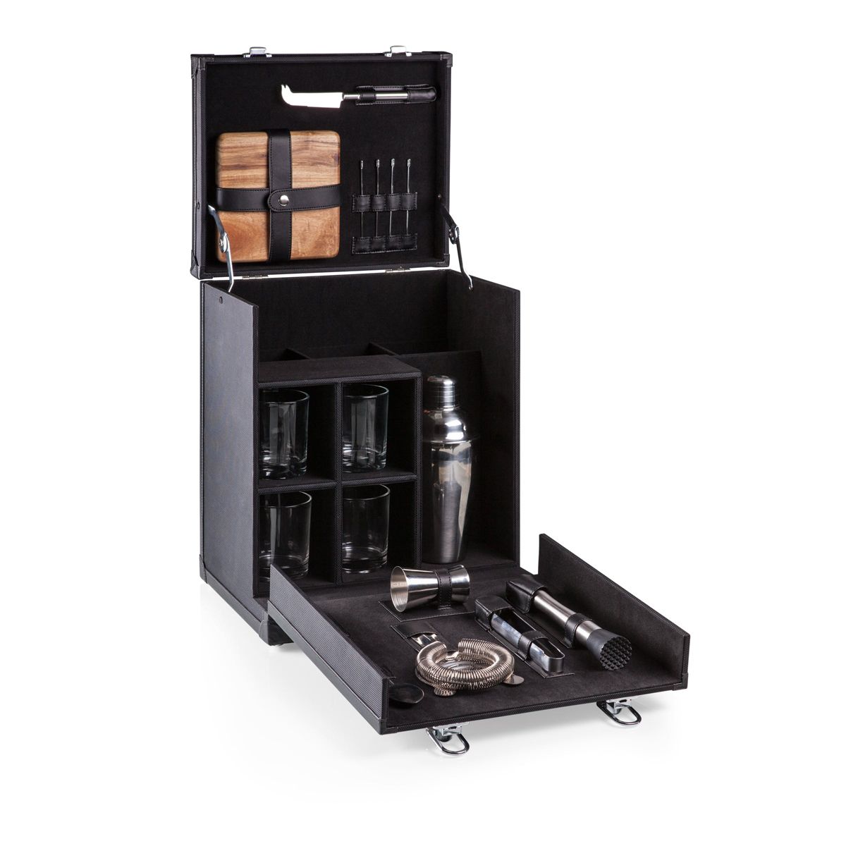 Legacy Hamilton Portable Cocktail Bar Case with Cocktail Shaker Set - thumbnail 5