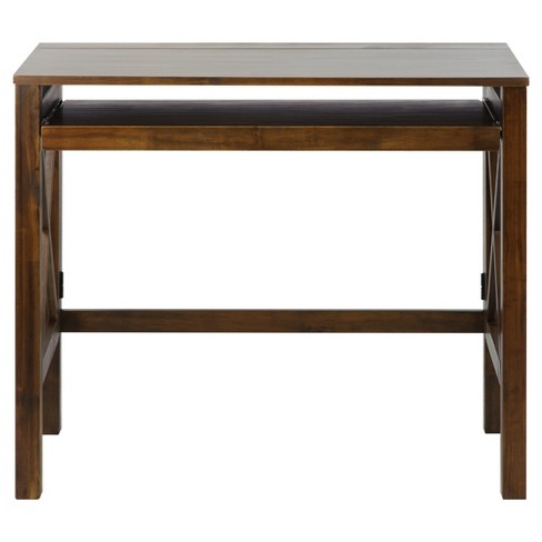 Folding Desk With Pull Out Warm Brown Flora Home Target
