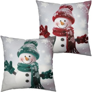 LISM Pillow Covers Cotton Linen Throw Pillow Case Set of 2 - 1 of 4