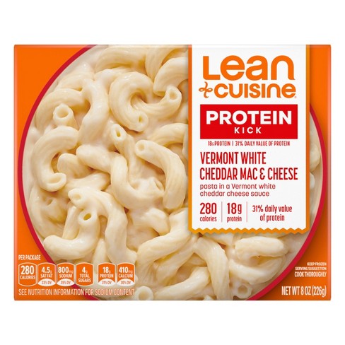 Lean Cuisine Protein Kick Frozen Vermont White Cheddar Macaroni and Cheese - 8oz - image 1 of 4