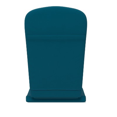 Teal High-Back Adirondack Chair Cushions for Indoor/Outdoor Use