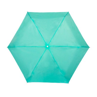 ShedRain Manual Compact Umbrella  - Mint Green