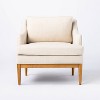 Howell Upholstered Accent Chair with Wood Base - Threshold™ designed with Studio McGee - image 3 of 4