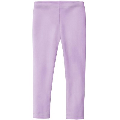Image of City Threads Girls 100% Cotton Leggings - USA-Made, Soft, Breathable & Sensory Friendly for Kids/Toddlers, Lavender - 9/12M