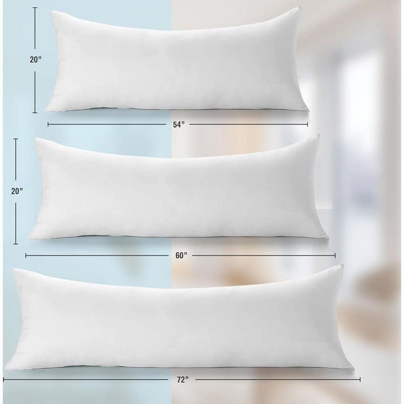 East Coast Bedding Body Pillow 50% Goose Down 50% Feather Pillow, 3 of 4
