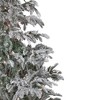 Northlight Real Touch™️Pre-Lit Full Flocked Whistler Noble Fir Artificial Christmas Tree - 6.5' - Clear Lights - 4 of 4