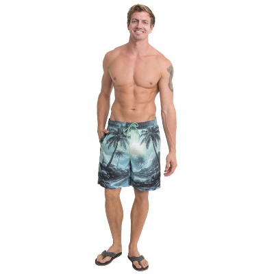 Boards Men's 8" Palm Landia Sea Green Swim Suit | Small — фото 4