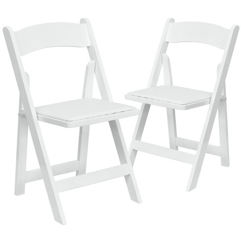 Flash Furniture 2 Pack HERCULES Series Wood Folding Chair with Vinyl Padded Seat - image 1 of 4