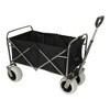 NAYSAYE Wagons Dual Purpose Foldable Cart Set with All Terrain Wheels for Outdoor Adventures, Black and Orange, 26.4"*9.05"*33.3" - 2 of 4