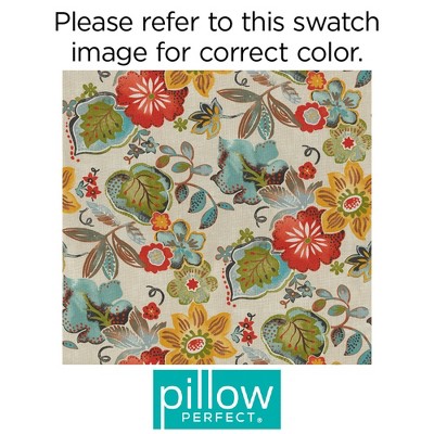Ivory Floral Embroidered Rectangular Throw Pillows Set