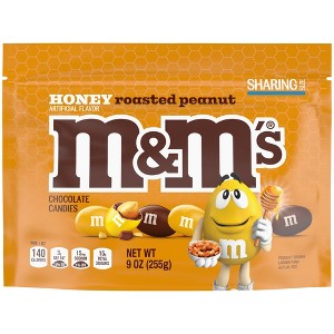 M&M's Honey Roasted Nut Chocolate Candy - Sharing Size - 9oz - 1 of 4