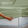 LISM 100% Cotton Fitted Sheet Deep Pocket Fitted Sheet, Fits Mattress Upto 16" - 3 of 4