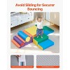 Angel Sar 7 Piece Foam Climbing Blocks Set for Toddlers, Soft Modular Play Gym with Non-Slip Base & Velcro - 4 of 4