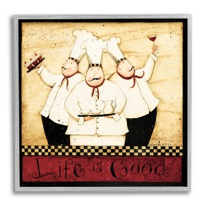 Stupell Industries Life Is Good Vintage Chefs Framed Giclee Art - 1 of 4