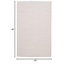 Colonial Mills Ticking Stripe Rect Braided Rug, Canvas 2'x4' , Rectangle Shape - 2 of 2