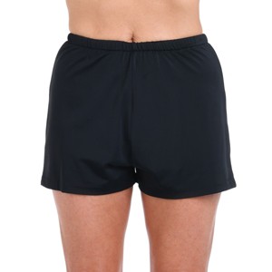 Maxine of Hollywood Women's Standard 2'' Loose Fit Mid Rise Swim Shorts - 1 of 2