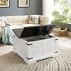 NicBex Side Table Farmhouse Wooden Nightstand with Barn Door and Adjustable Storage Shelf for Living Room, Bedroom - 2 of 4