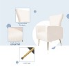 NicBex Velvet Accent Chair,Upholstered Living Room Chairs with High Wingbackrest and Gold Legs,Modern Armchair,Accent Chairs for Living Room - 4 of 4