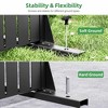 Lirago Metal Outdoor Privacy Screen Freestanding Patio Decorative Screens 72"x47" Black - 4 of 4
