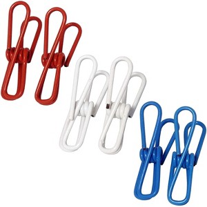 Chef Craft 6pc Durable Metal Wire Clips Set - Great As Food Bag Clips or Clothespins - 1 of 2
