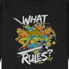 Men's - Teenage Mutant Ninja Turtles - What Rules Graphic Fleece Sweatshirt - 2 of 4